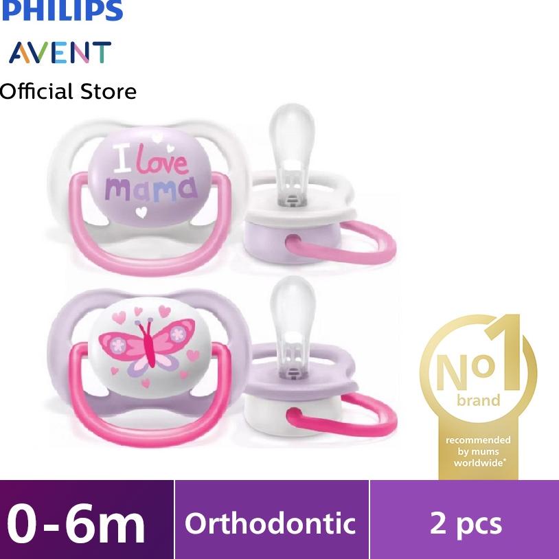 Philips Avent Ultra Air Night/Ultra Air Happy Time Orthodontic Soothers Pacifier Empeng / Empeng Anak Pacifire