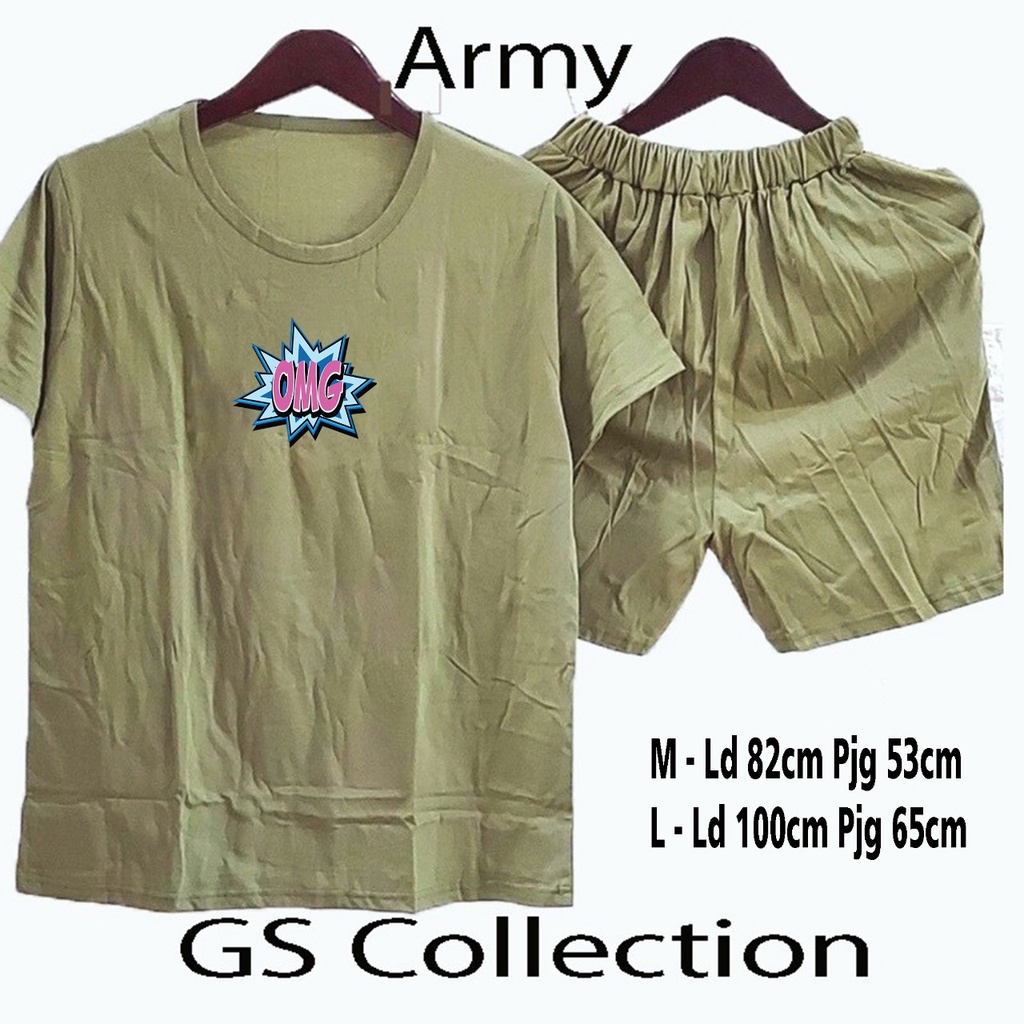 GSC - Setelan OMG new / Set wanita lucu / Set motif sablon digital DTF / Setelan Wanita ABG Terbaru