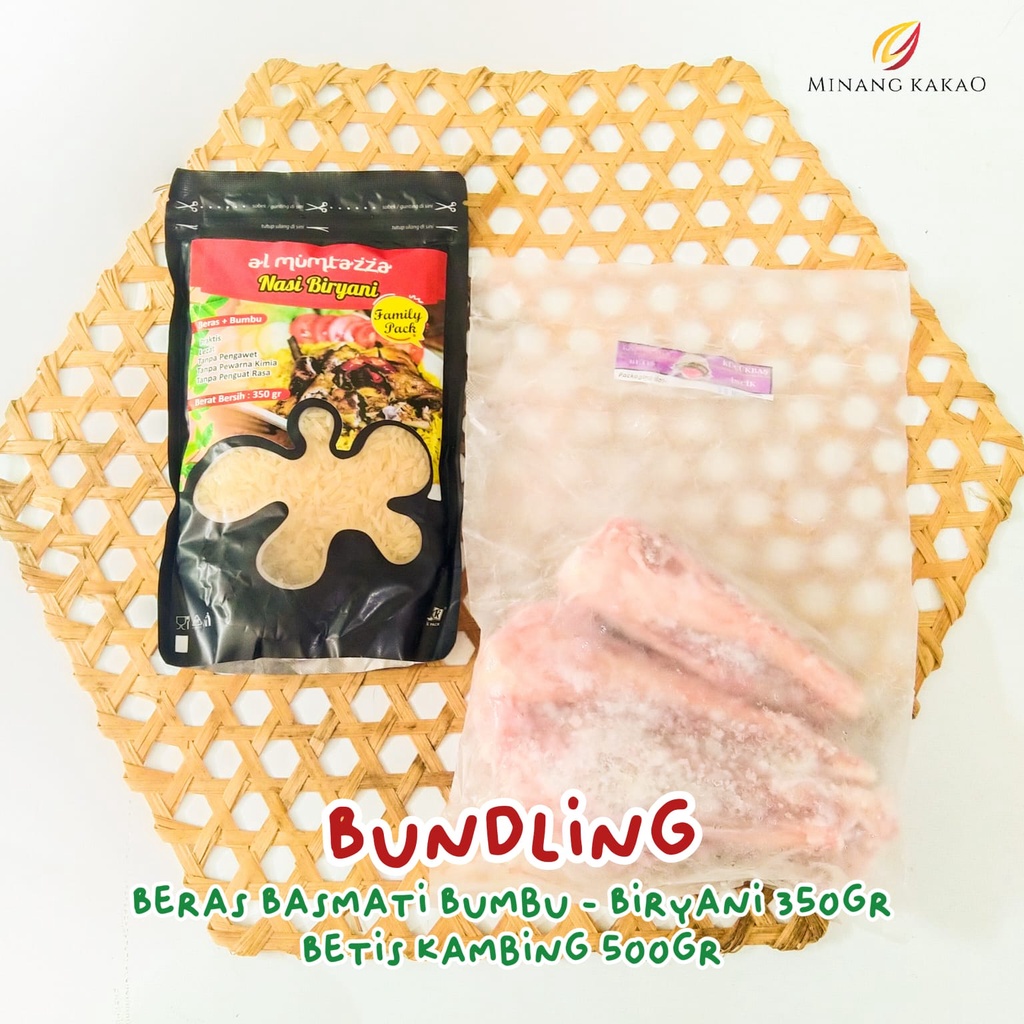 

Bundling Beras Basmati - Biryani 350gr + Betis Kambing 500gr