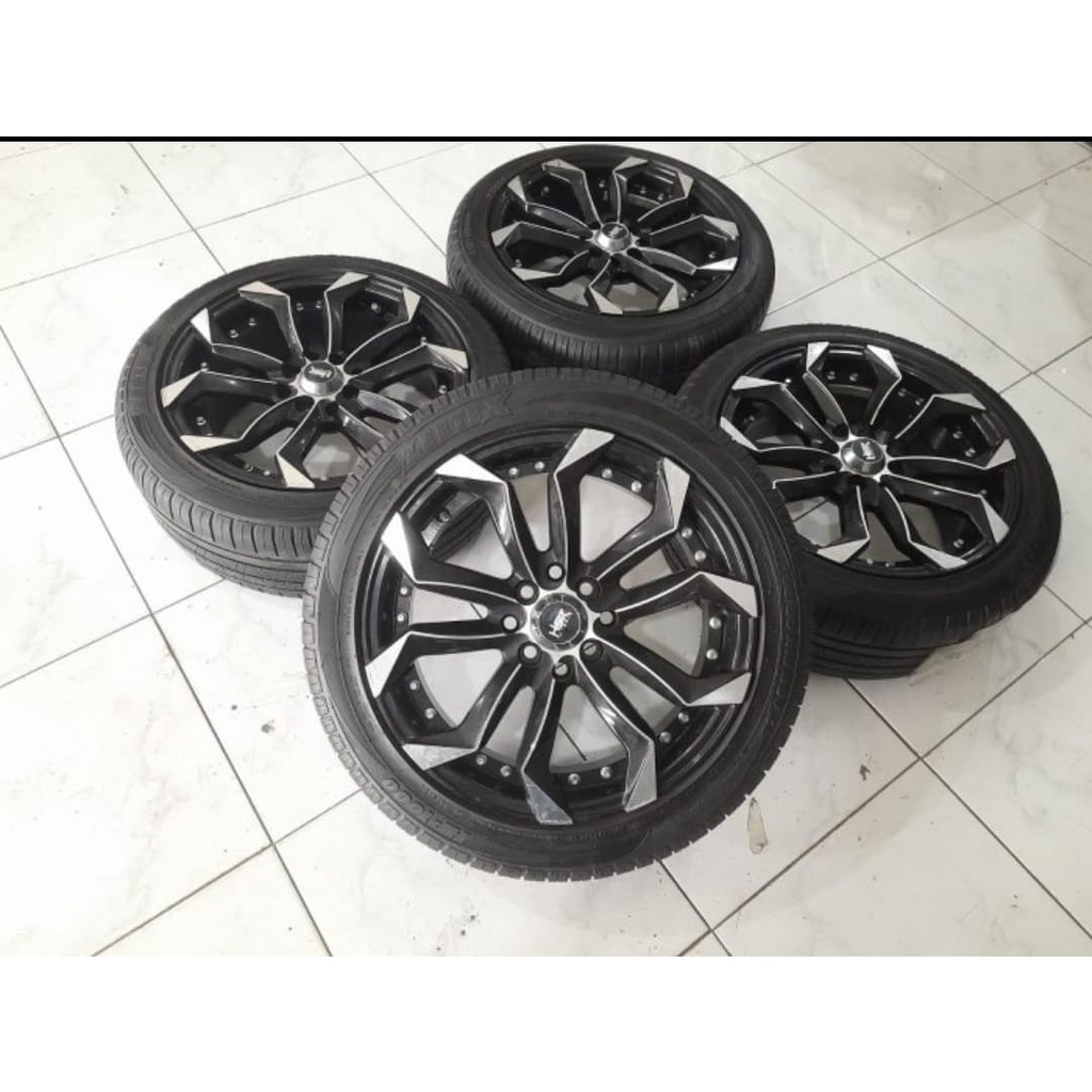 Velg Mobil Bekas Murah Ring 16 HSR LABANG Plus Ban 195 50 Ring 16 Cocok Untuk Velg Brio Jazz Yaris A
