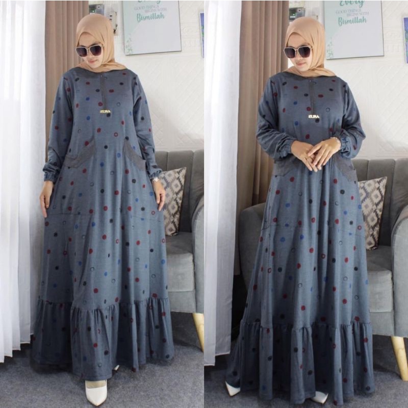 DRESS DIANA DENIM VOL 1  BY ZURA