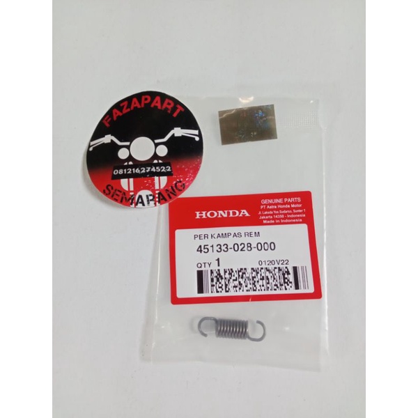 PER KAMPAS REM TROMOL HONDA ALL BEBEK AHM 45133-028-000