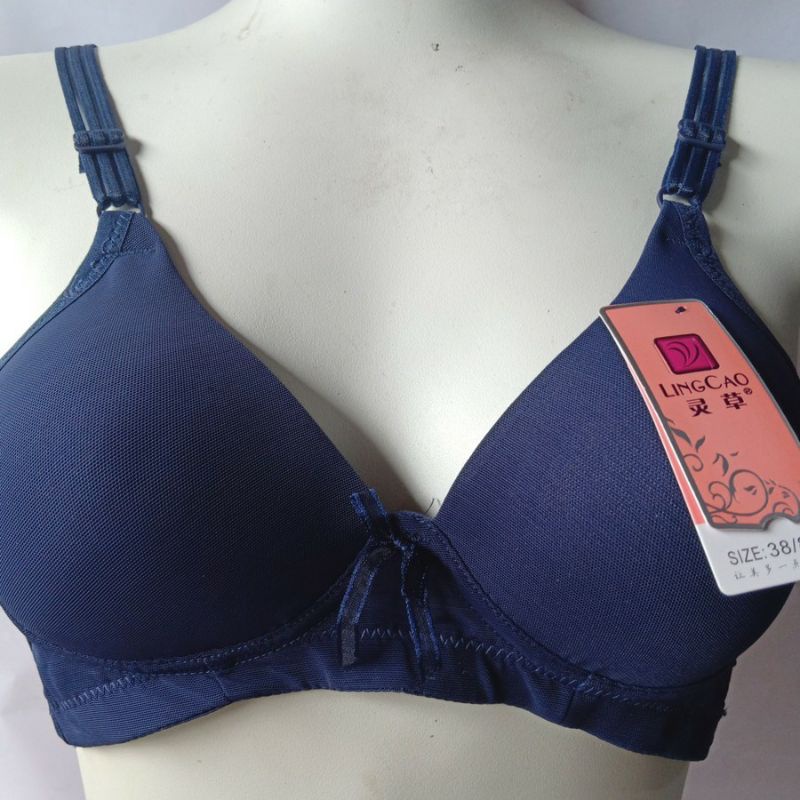 BH Lingcao A5 Original Bra Tanpa Kawat Kancing 2 BH Twinerry Remaja Dan Dewasa