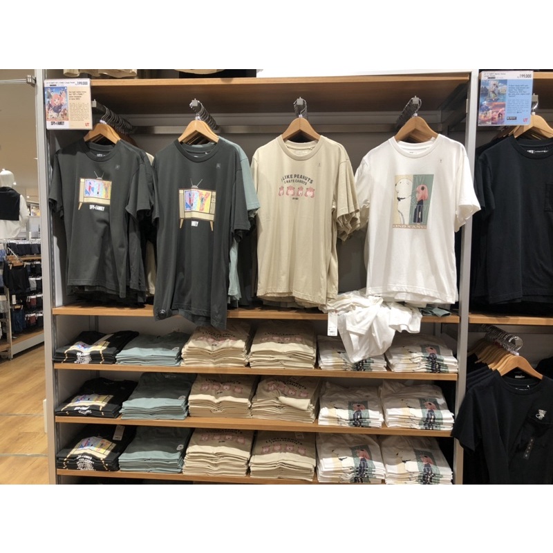 Jastip UT Uniqlo Spy x Family Adult Size Tshirt Kaos