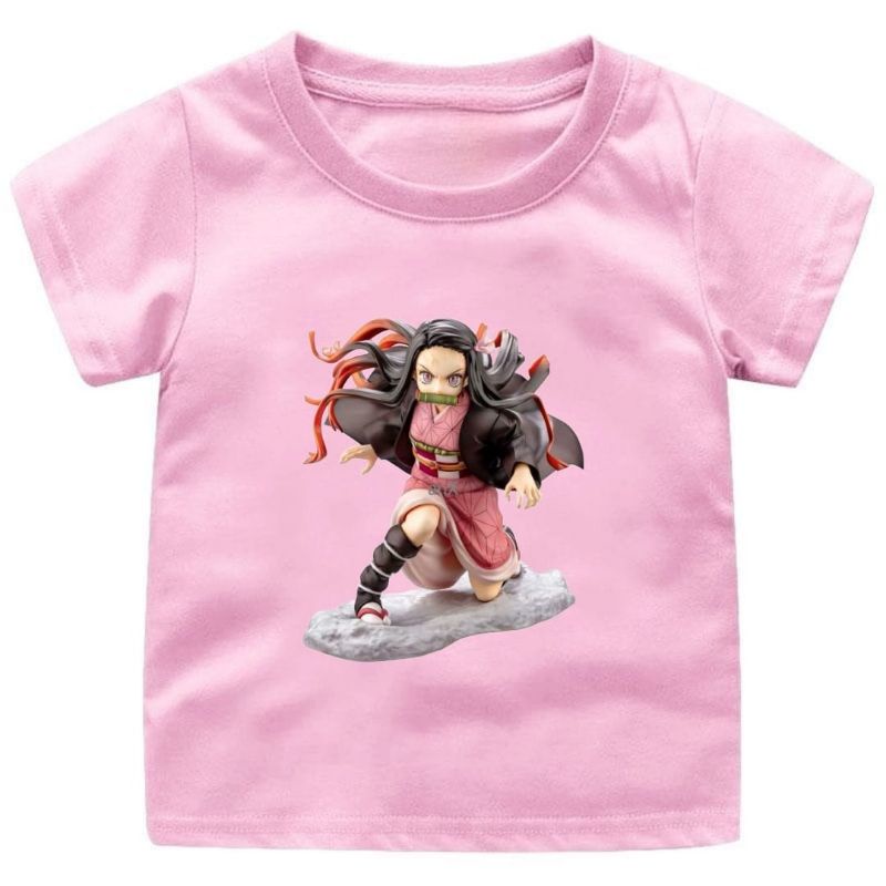 BAJU KAOS ANAK CEWEK/COWOK 1-12 TAHUN ANIME NEZUKO KAMADO.