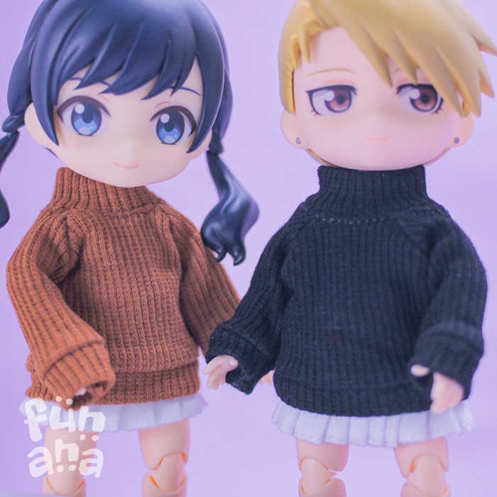 Baju Clothes Sweater Long Sleeves Turtleneck OB11 YMY Nendoroid Doll
