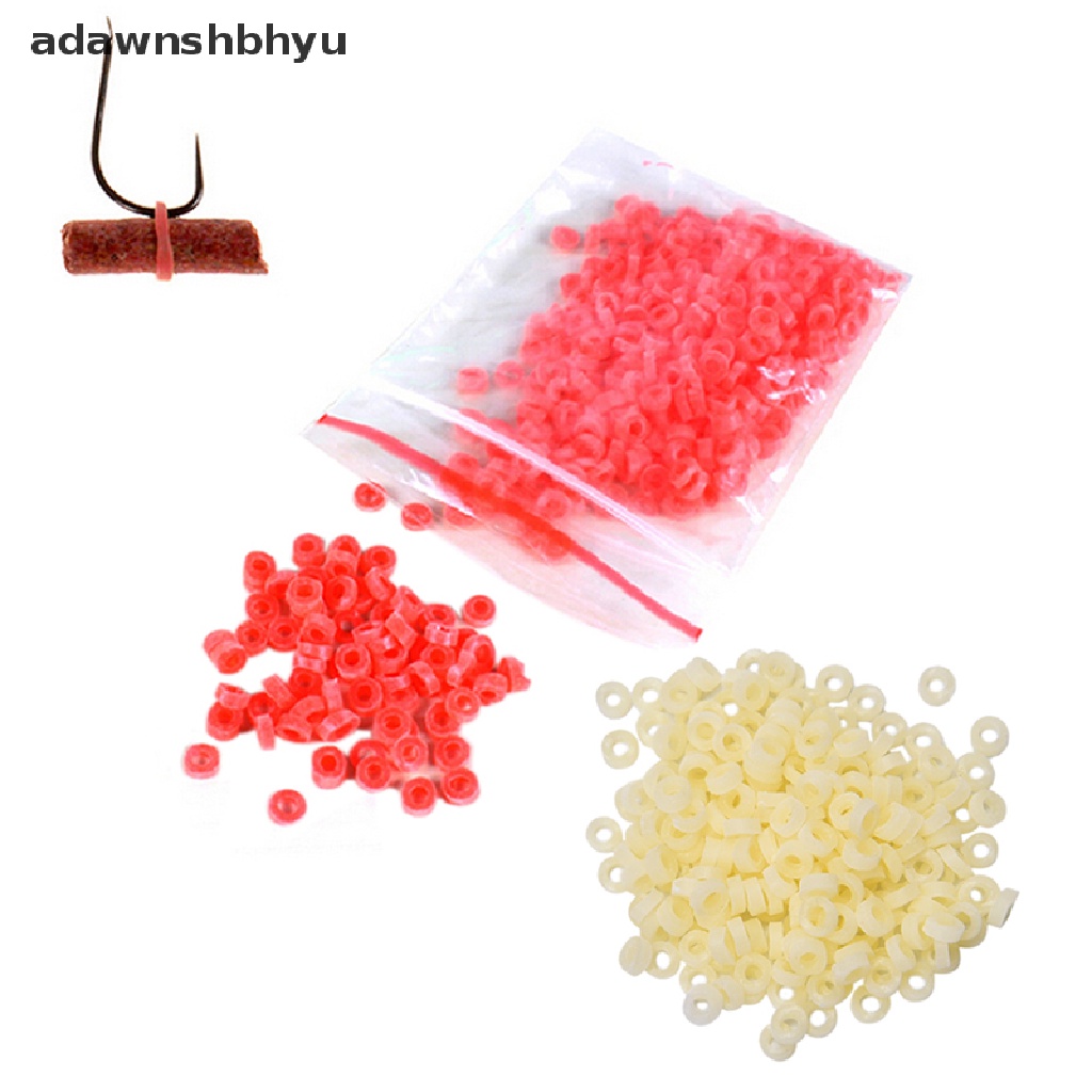 Adawnshbhyu 2500pcs Karet Gelang Umpan Untuk 3mm Sampai 10mm Cacing Darah Umpan Pancing Elastic Bandre Bands ID