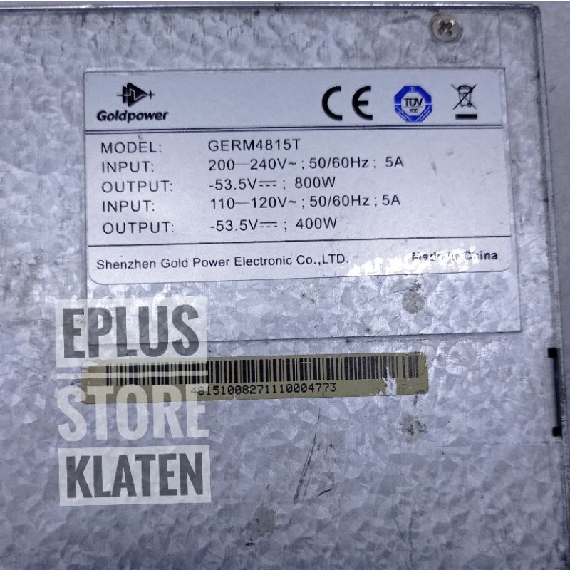 Rectifier GERM4815T 53.5V 800W Goldpower PS143