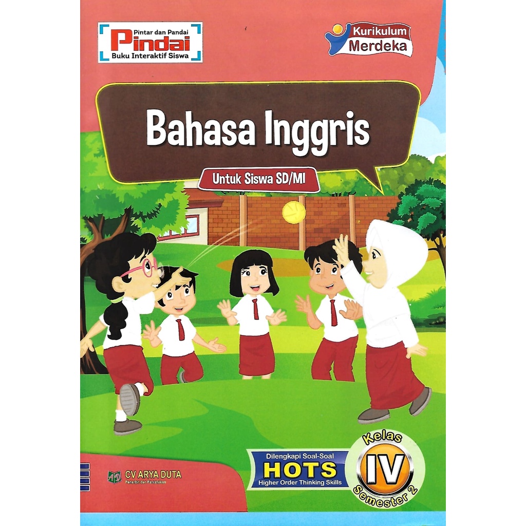 Buku LKS Bahasa Inggris kurikulum Merdeka Kelas 4 SD/MI Semester 2