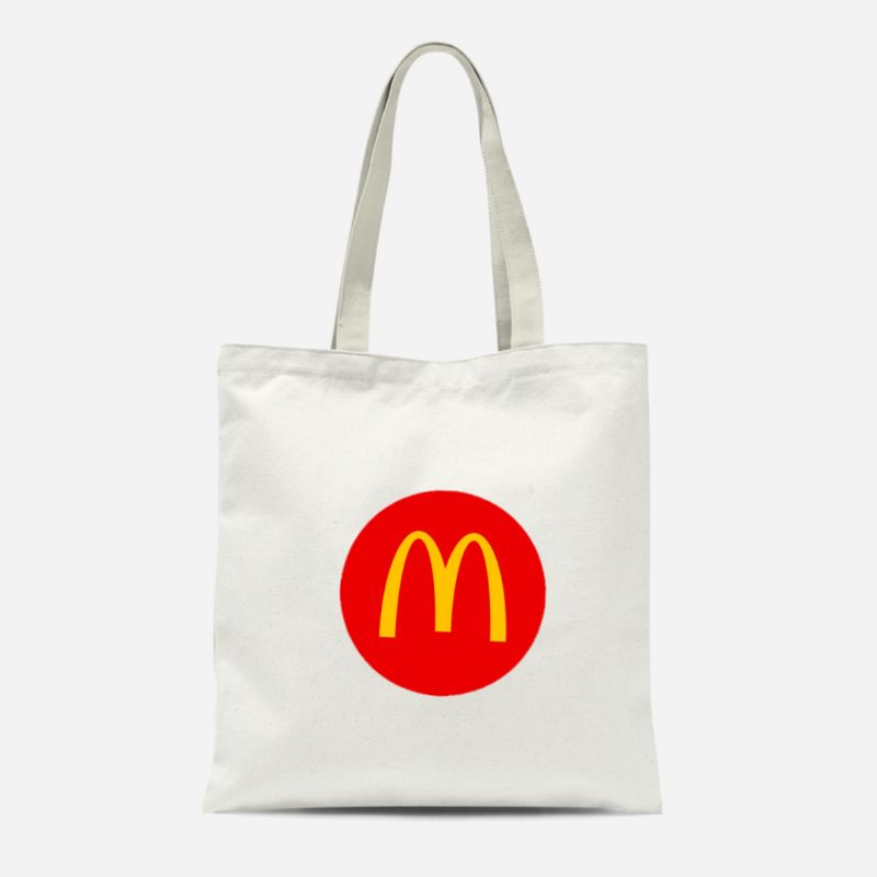 TOTE BAG KANVAS RESLETING PRIA WANITA MCD TERMURAH l