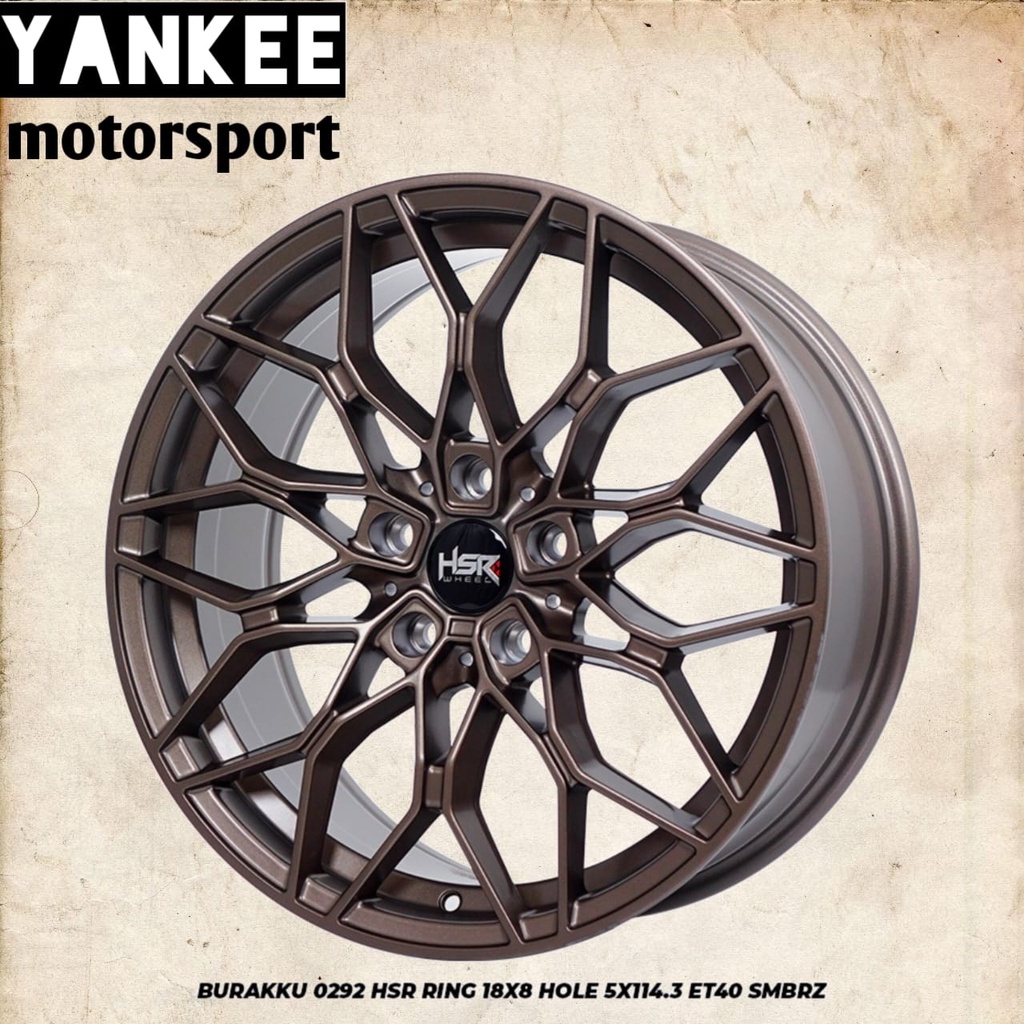 Velg Mobil CRV ring 18 HSR BURAKKU pcd 5x114,3