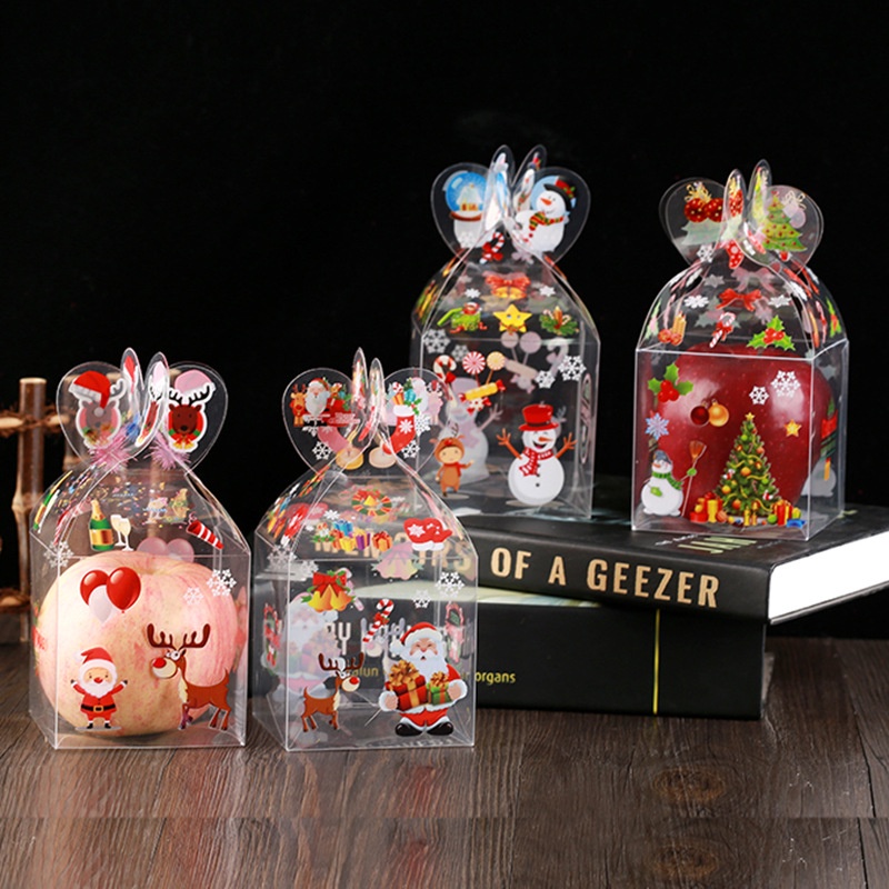 

Apple Box mika transparan hampers goodiebag natal Christmas Xmas