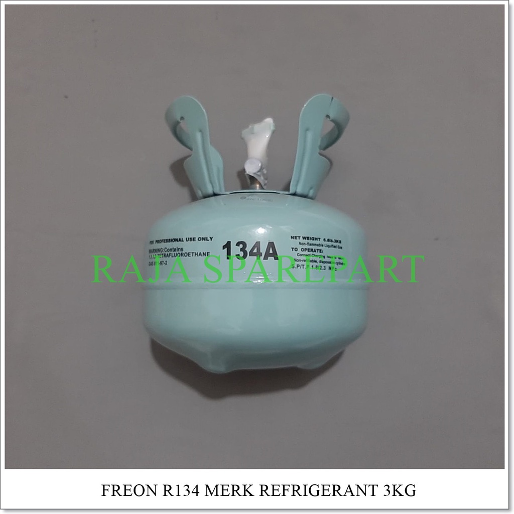 Freon AC / Freon Kulkas R134 3KG (Merk REFRIGERANT) (PENGIRIMAN KHUSUS PULAU JAWA)