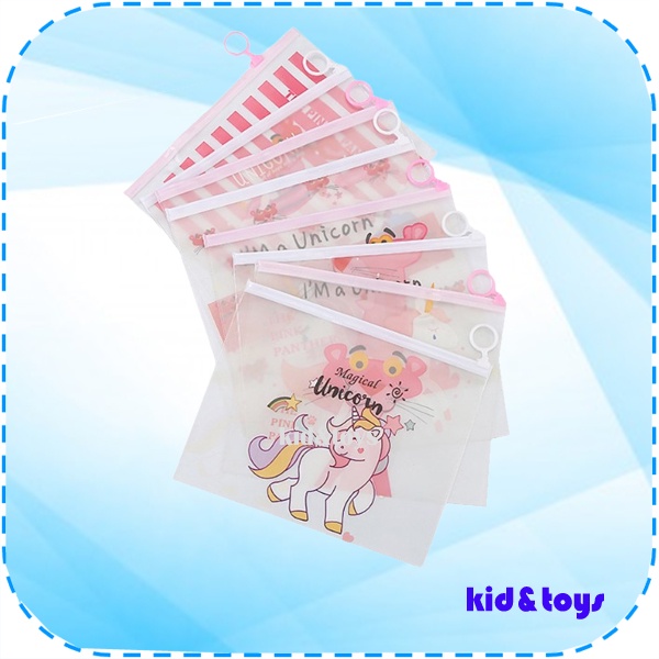 

Pensil Case Tempat Pensil Zipper Bag Serbaguna Plastic Case