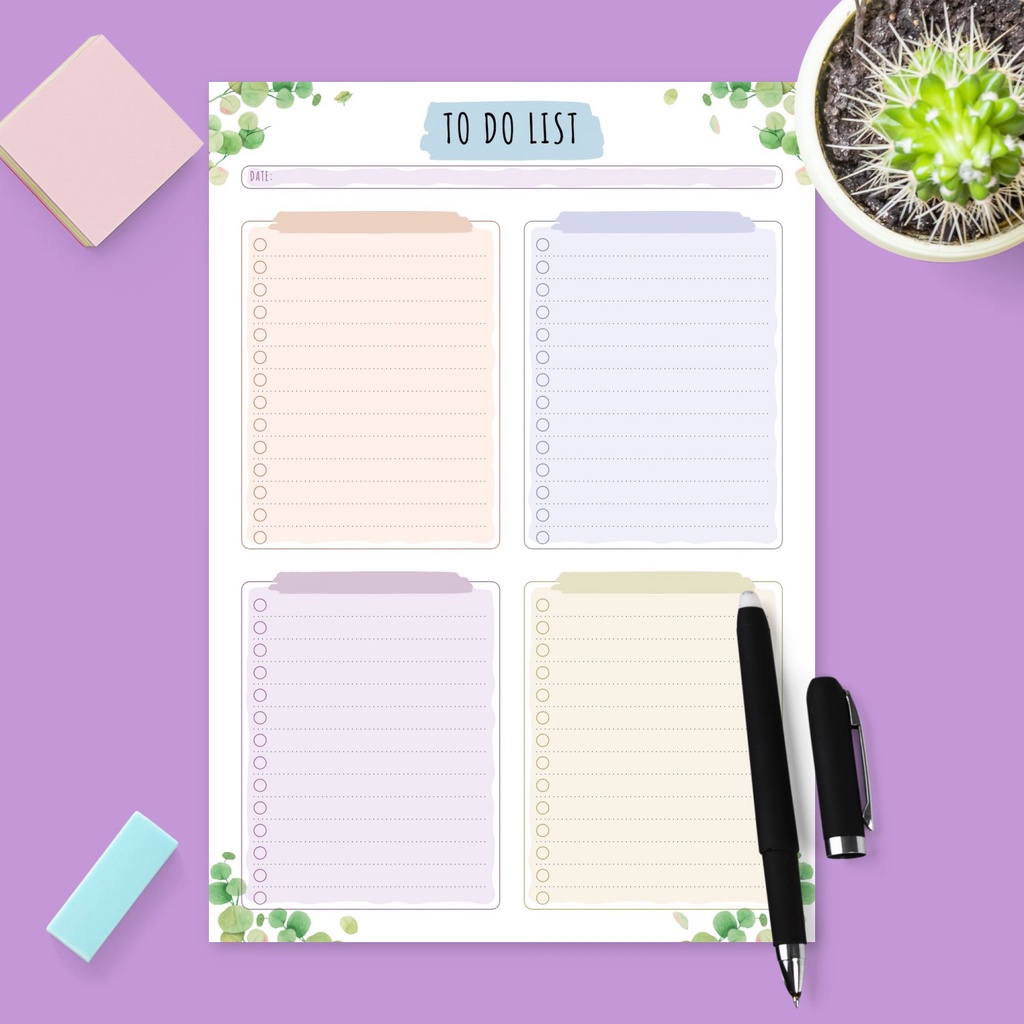 

[DOKI] 10 Lembar Binder Planner/ To Do list/ Daily Planner/ Weekly Planner - TDL 02
