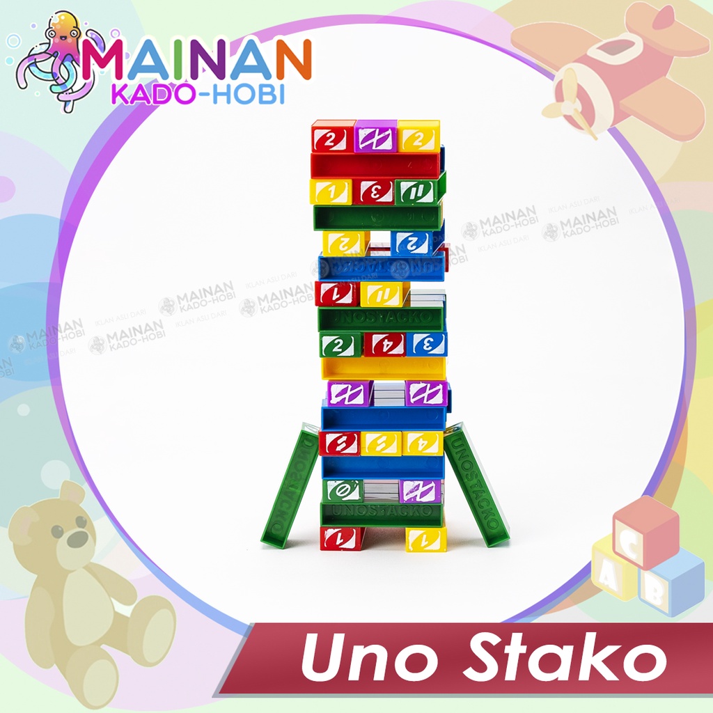 MAINAN ANAK BOARD GAME FAMILY MENARA BALOK UNO STAKO TOYS
