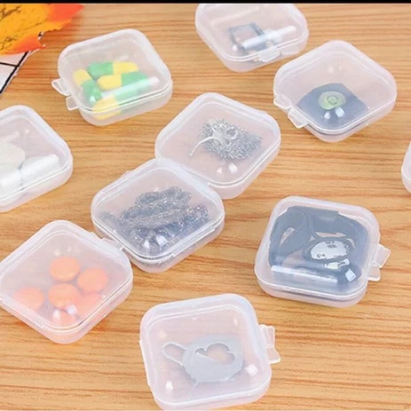 KOTAK MINI KECIL TEMPAT PERHIASAN ANTING MEMORY CARD EARPLUG KOTAK PLASTIK SERBAGUNA MINI BOX