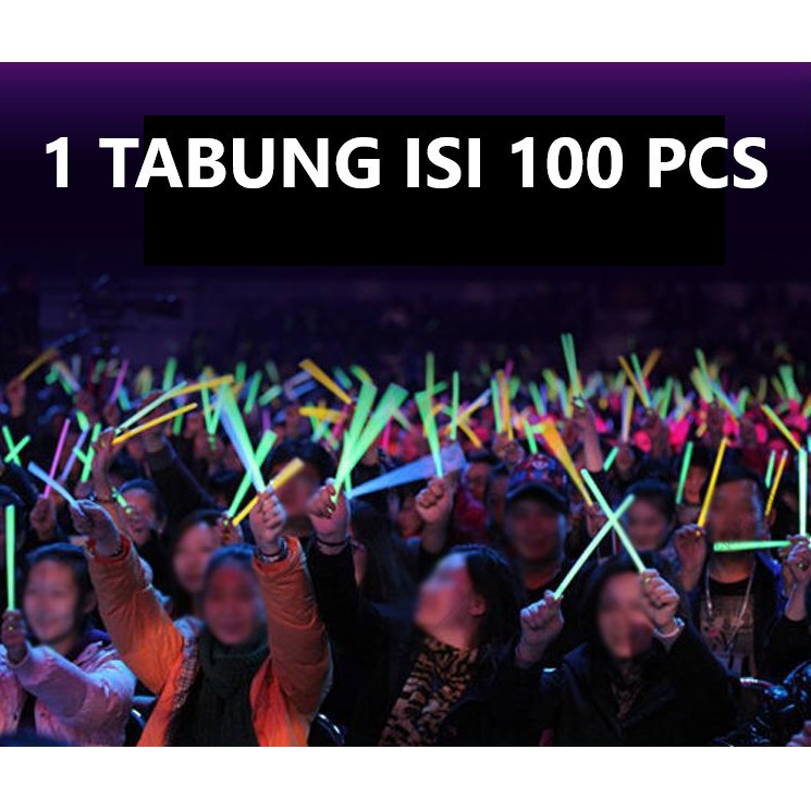Glow Stick isi 100pcs - Light Gelang Stik Glowstick Glowstik Pesta 100 - YS Shop