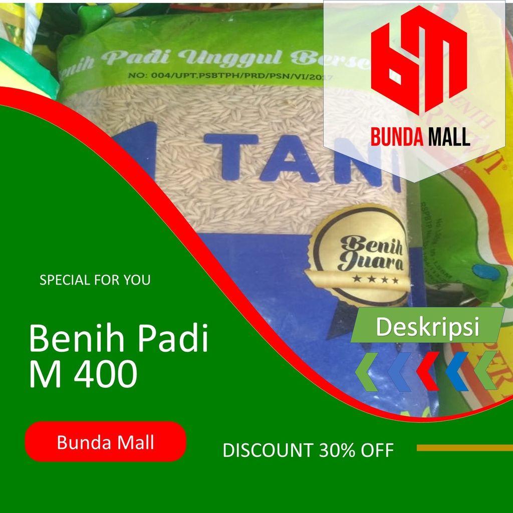 BENIH PADI M400 BIBIT PADI UNGGUL GENJAH