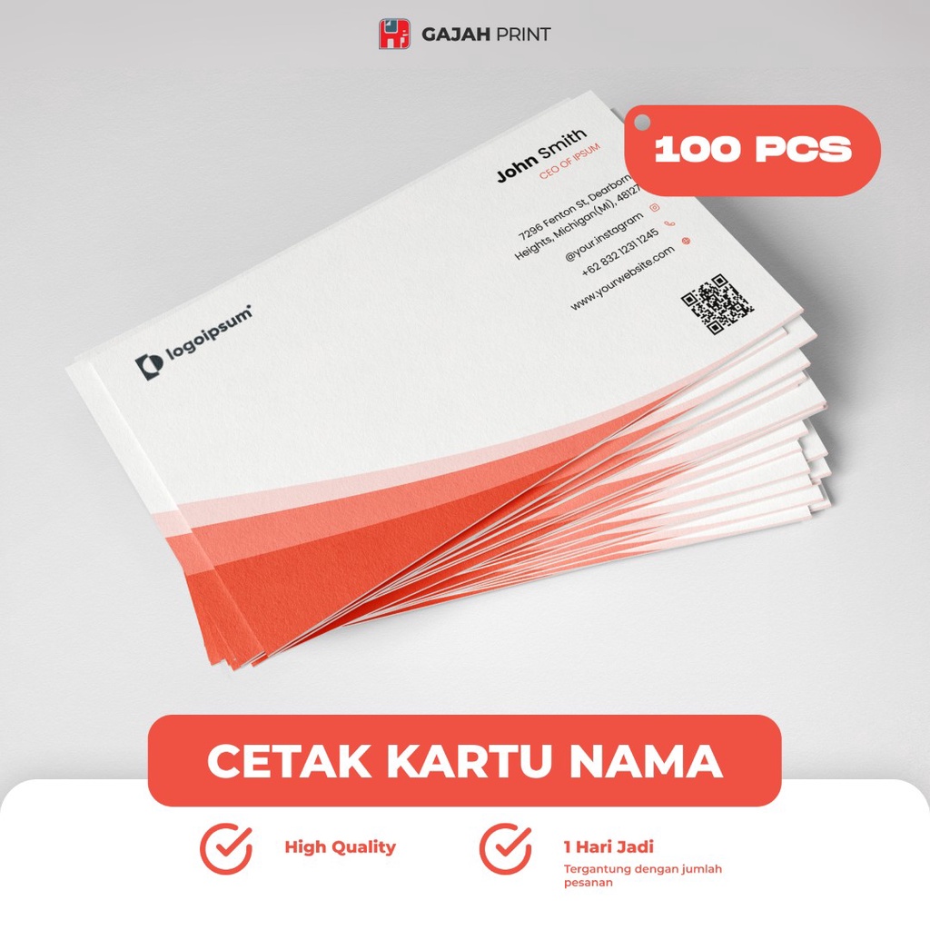 

Cetak Kartu Nama Isi 100 + Box / Business Card (1 box isi 100)