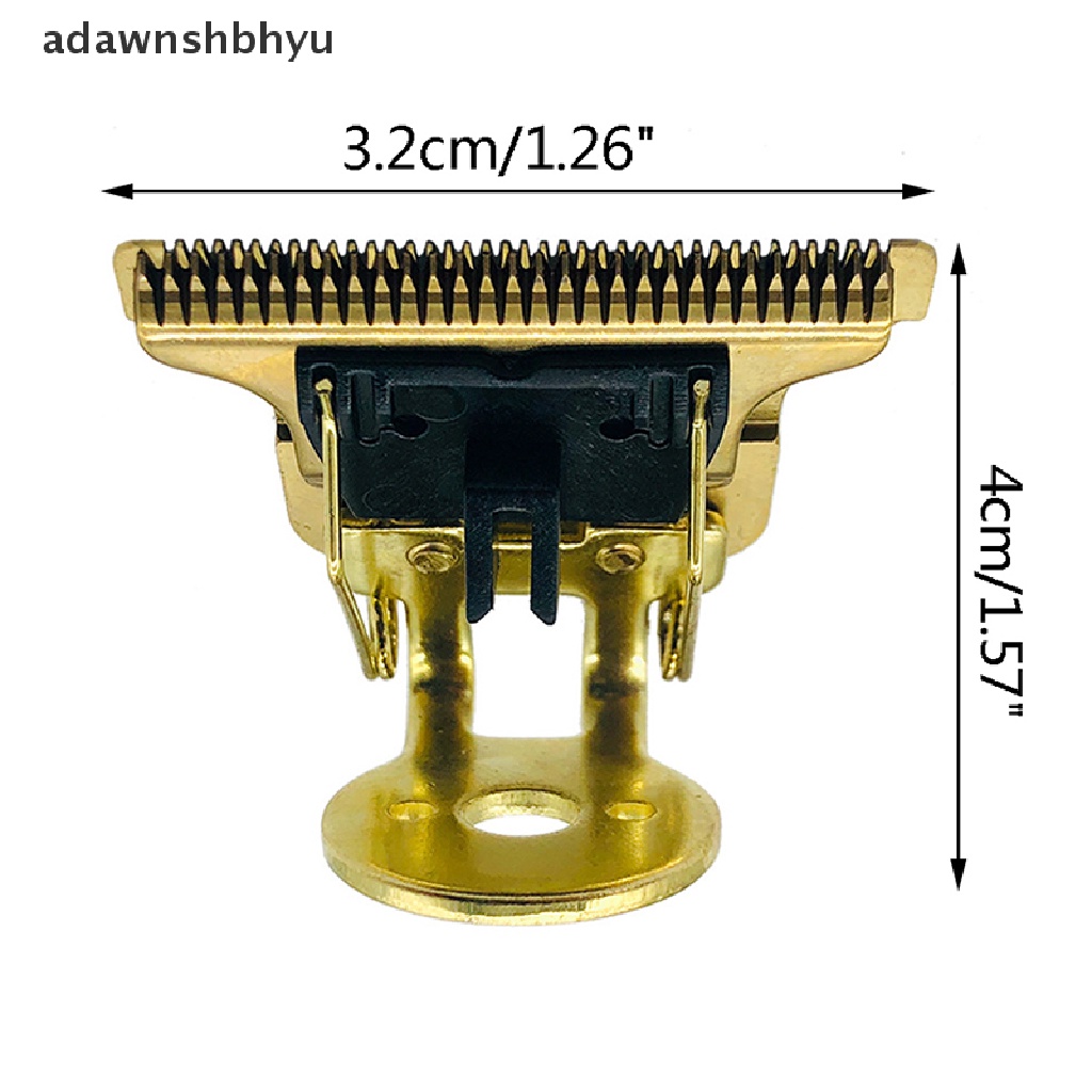 Adawnshbhyu Pisau Cukur Rambut Bentuk T Dengan Stand T9 Blade Trimmer Pengganti Clipper Head ID