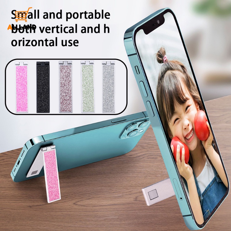 Kreatif Berlian Lipat Invisible Phone Holder/ Satu Kata Ultra-Tipis Adjustable Desktop Bracket Ponsel/ Stand Telepon Universal