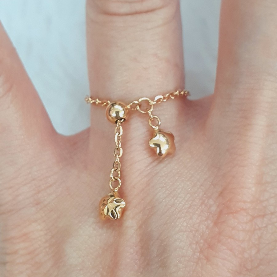 cincin millie molly serut emas 70 % 700 70 % variasi bunga