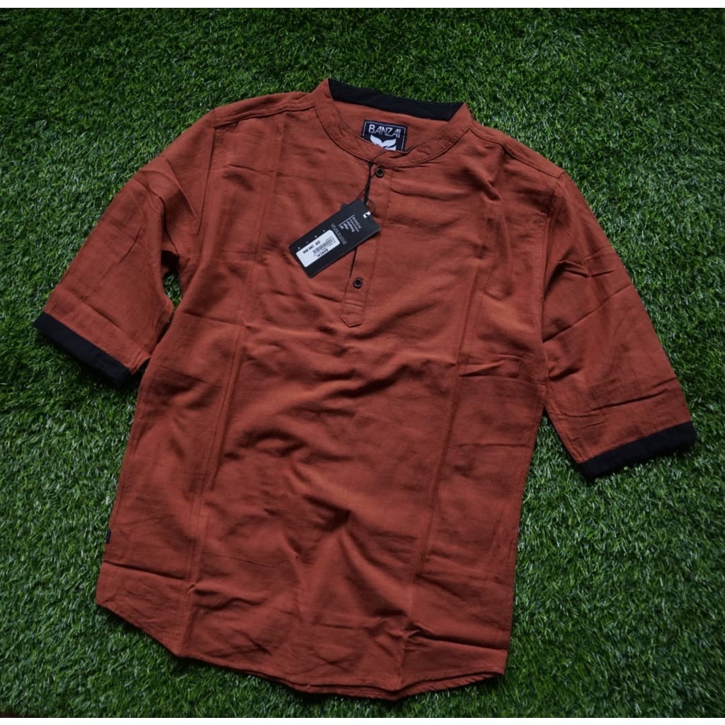 ( TERBARU ) Baju Koko Kurta rockcable Dewasa Lengan Panjang dan lengan 3/4 Pria Muslim Terbaru bisa bayar di tempat