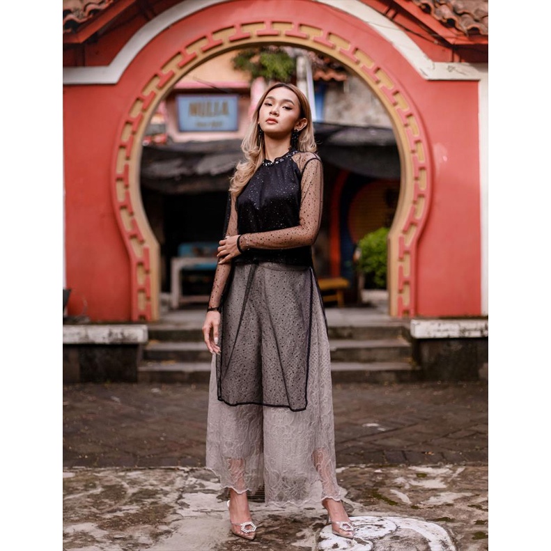 ATELIER MODE Relaxed Wide  Lace Pants Soen