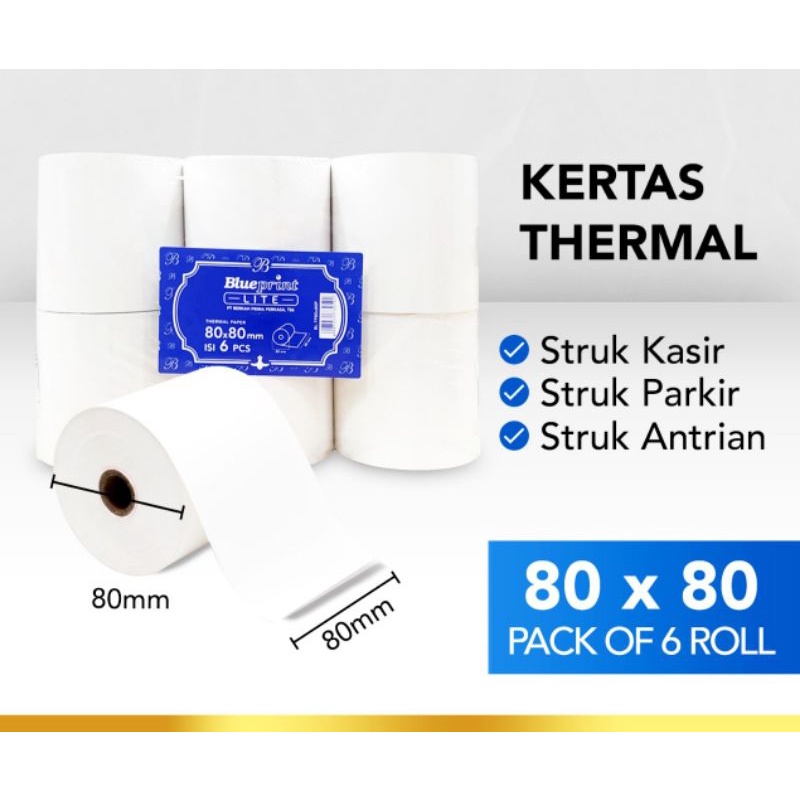 

kertas thermal 80 x80.harga per 6 rol