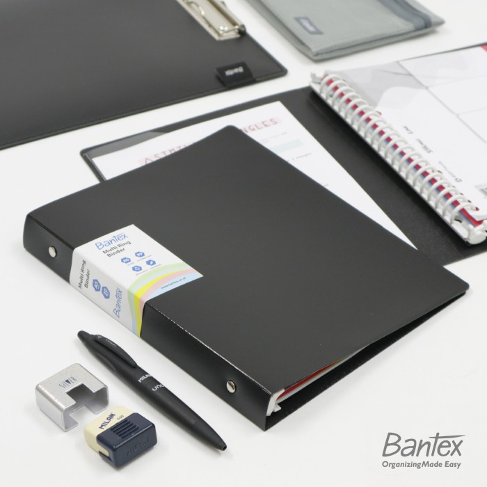 

BIG SALE Bantex B5 Trendy Multi Ring Binder 26 Hole Black 3126 10 Code 3897