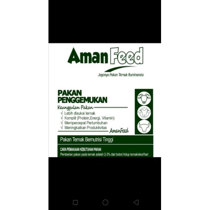 Konsentrat ruminansia, sapi kambing domba