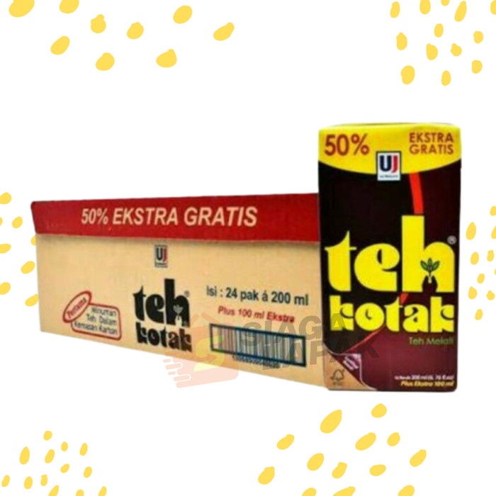 Teh Kotak Melati 200ml Ekstra 100ml Ultra Jaya