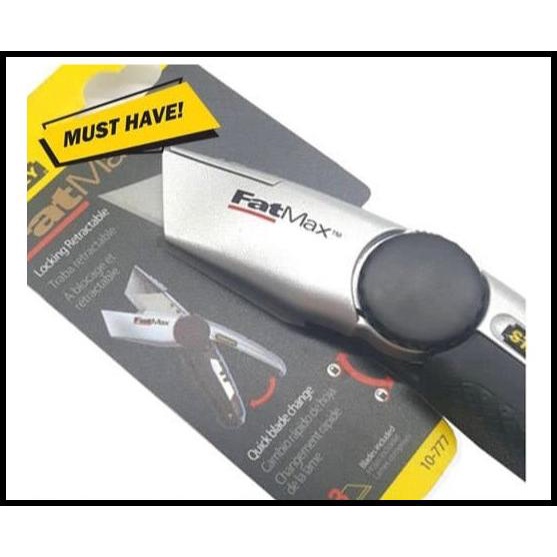 

Fatmax Locking Retractable Utility Knife; Pisau Cutter; 10-777