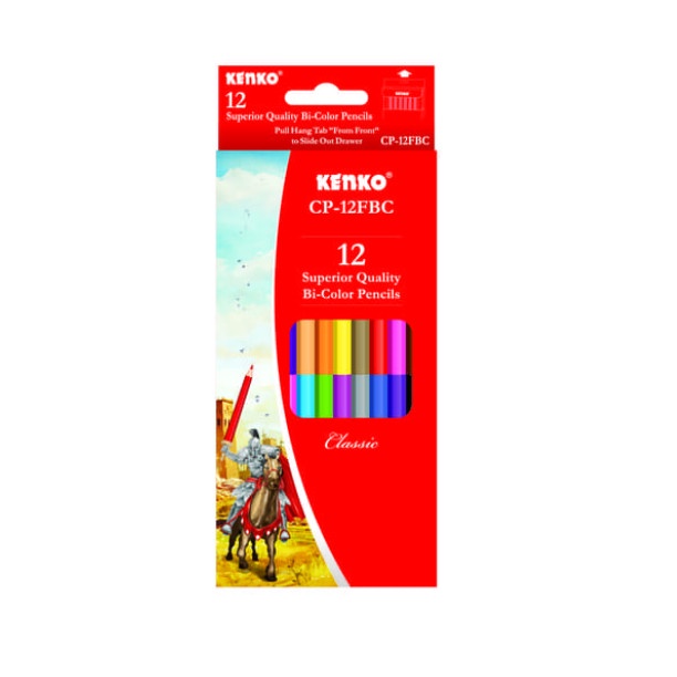 

Pensil Warna Kenko Bicolors 12 Warna Classic