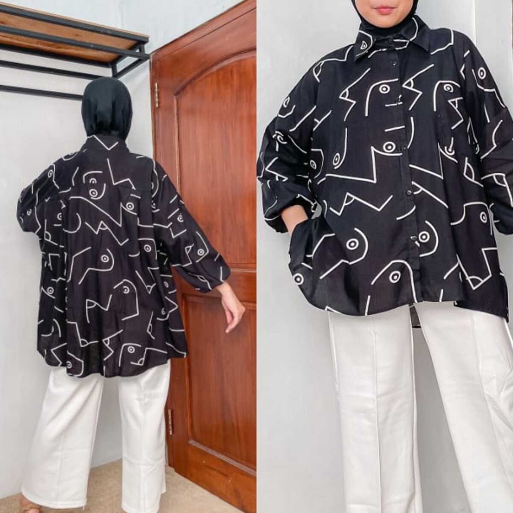 KEMEJA WANITA OVERSIZE ELEN