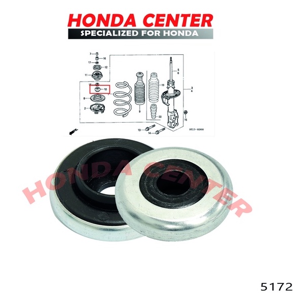 bearing lahar support shock skob depan honda jazz city 2003-2016 brio mobilio freed hrv brv