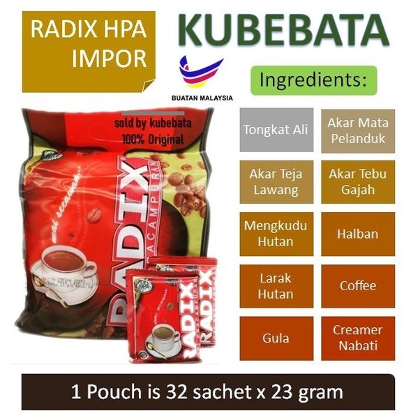 

[BISA COD] kopi radix impor dari Malaysia