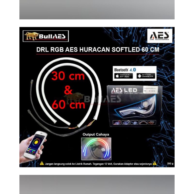 Alis Bullaes DRL RGB Aes Huracan sequential 30 45 60 cm App Hp bluetooth running Nmax Aerox Vario 12