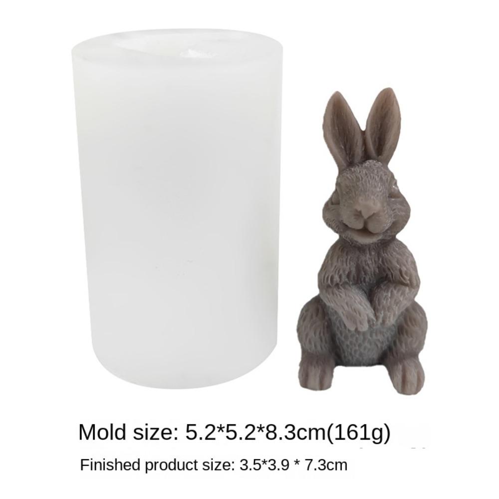 Solighter Easter Mold Craft DIY Animal Gypsum Kelinci Cetakan Silikon