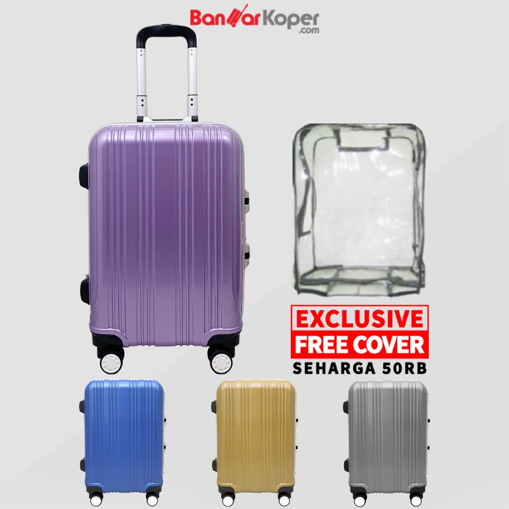 Tas Koper President E82 Original Koper 24 Inch Hardcase Polycarbonate Anti Pecah Nonzipper Aluminium