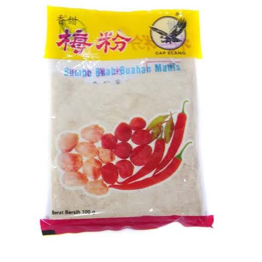 

Import Terbaik Bumbu rujak jambu kristal garam buah cap elang kemasan sachet 100gr