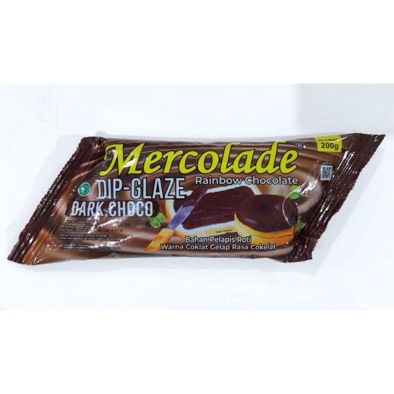 Dip Glaze Mercolade 200gram Dark Choco Strawberry Greentea Tiramisu Vanilla