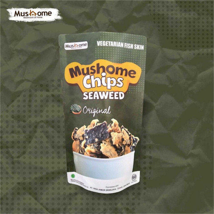 

NEW Keripik Rumput Laut - Mushome Chips Seaweed Original 60 gram