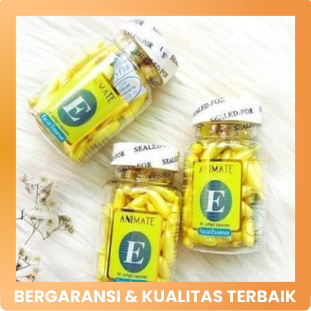 Serum ANIMATE Softgel 60 Skincare Barier Skin Ungu Usa Vitamin E Bpom Original Wajah Whitening Serie