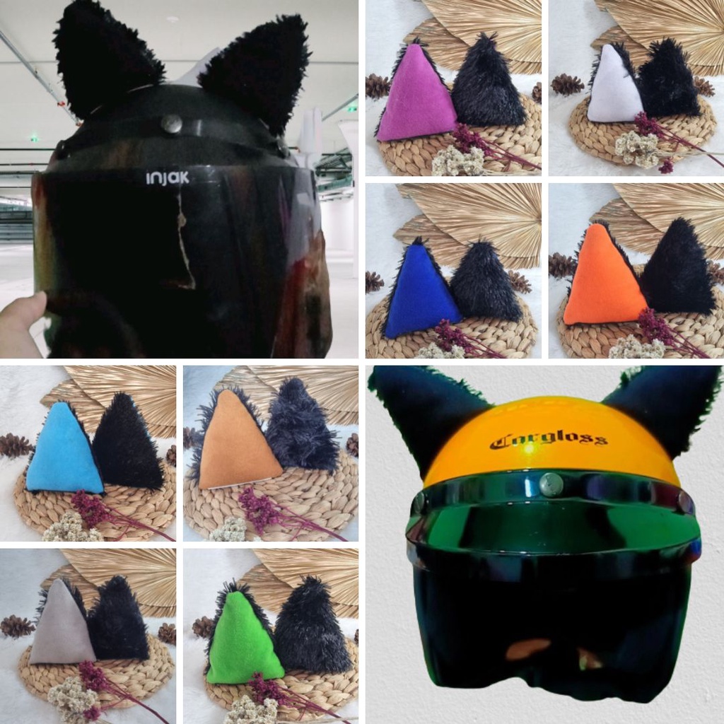 KUPING KUCING HELM / KUPING KUCING AKSESORIES HELM / KUPING KUCING HIASAN HELM /KUPING KUCING FULLFA