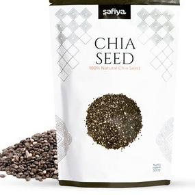 

COD✔️500 grams Chia Seed Organic Black Chiaseed Biji Chia Hitam Premium - Original SAFIYA HERBAL|SQ4