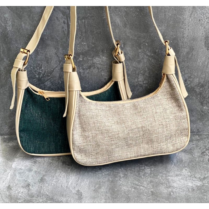 Funny Bag Kanvas Goni Tas Selempang Wanita