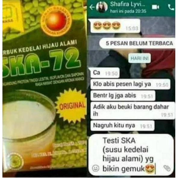 

ヒ skao ska 72 - serbuk kedelai hijau murni original ₮