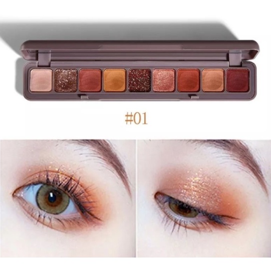 (UMU SUPPLIER) LAMEILA 9 COLORS SHIMMER EYESHADOW